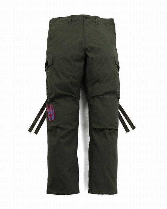 Pantalon Bape Relaxed Fit 6 Pocket Homme Vert | FBAWE1472