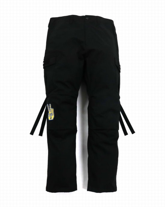 Pantalon Bape Relaxed Fit 6 Pocket Homme Noir | JHPVD6594