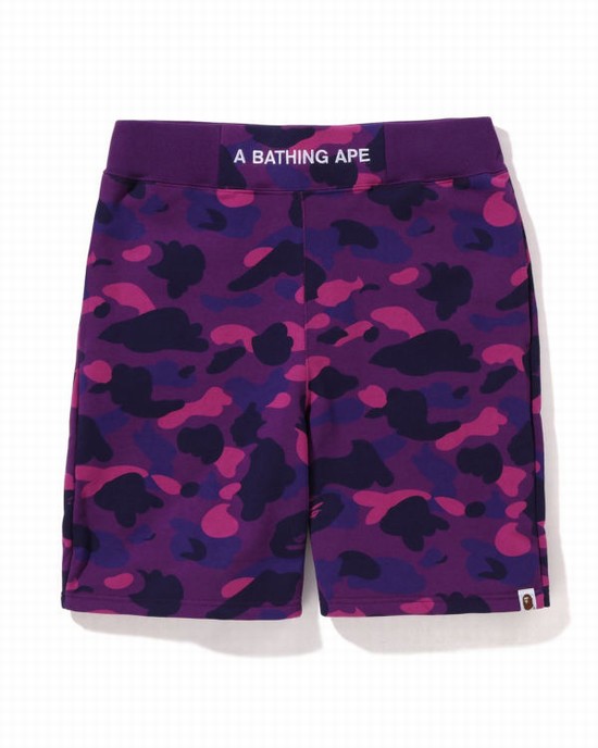 Shorts Bape Color Camo Homme Violette | XQSJG1260
