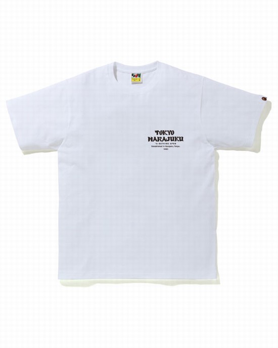 T Shirts Bape ABC Camo Daruma Homme Vert | WFSGV4957