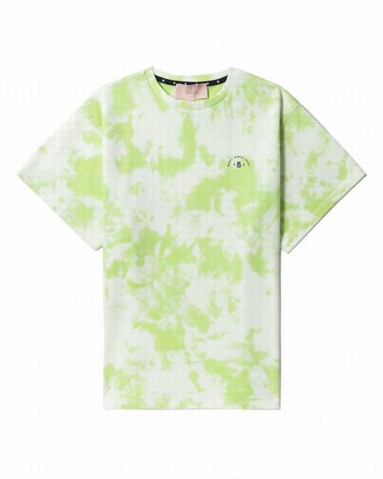 T Shirts Bape Logo-dye Femme Vert Clair | XVYQJ9074