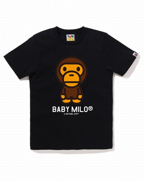 T Shirts Bape Milo Femme Noir | HCJMN0842