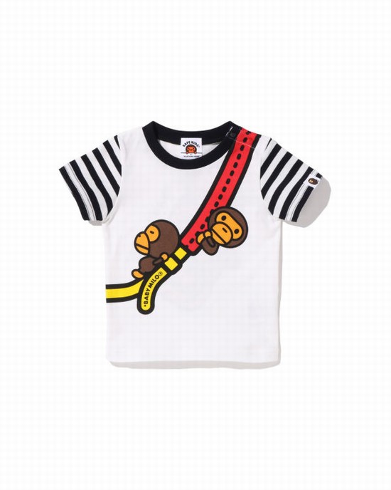 T Shirts Bape Milo One Shoulder Print Enfant Noir | JZKPD1729