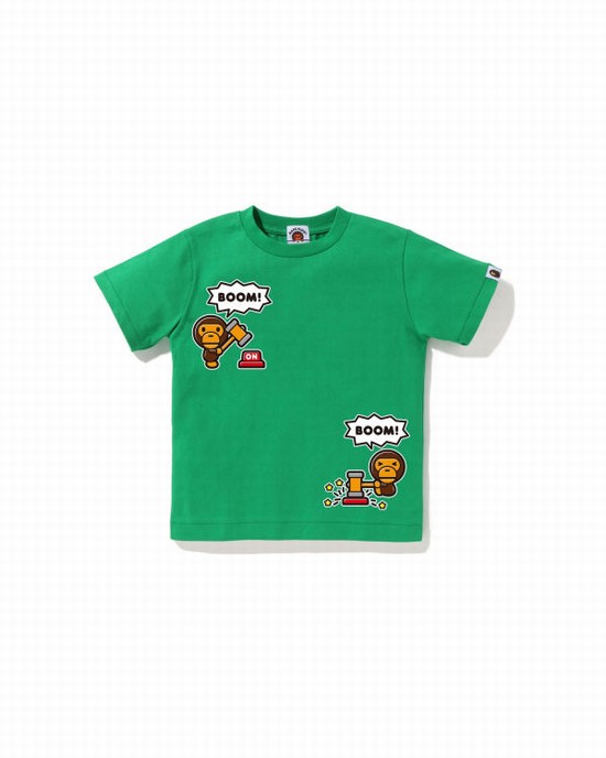 T Shirts Bape Milo Speech Balloon #4 Enfant Turquoise | YDWOR2916