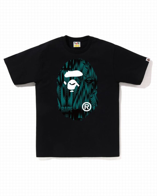 T Shirts Bape Speed Racer Big Ape Head Homme Noir | PLDBH2356