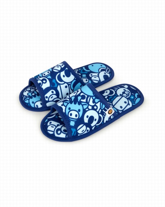 Tong Bape Milo slippers Femme Bleu | BNYAC8756