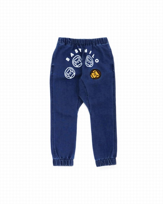Vestes Bape Milo Embroidered Enfant Bleu | UYLGD2981