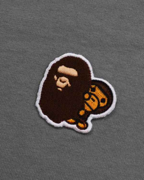 T Shirts Bape Ape Head & Milo One Point Femme Grise | IKZGT8631