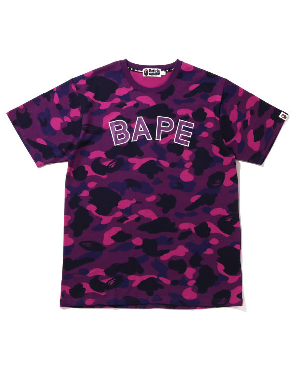 T Shirts Bape Color Camo Homme Violette | EKFRD7589