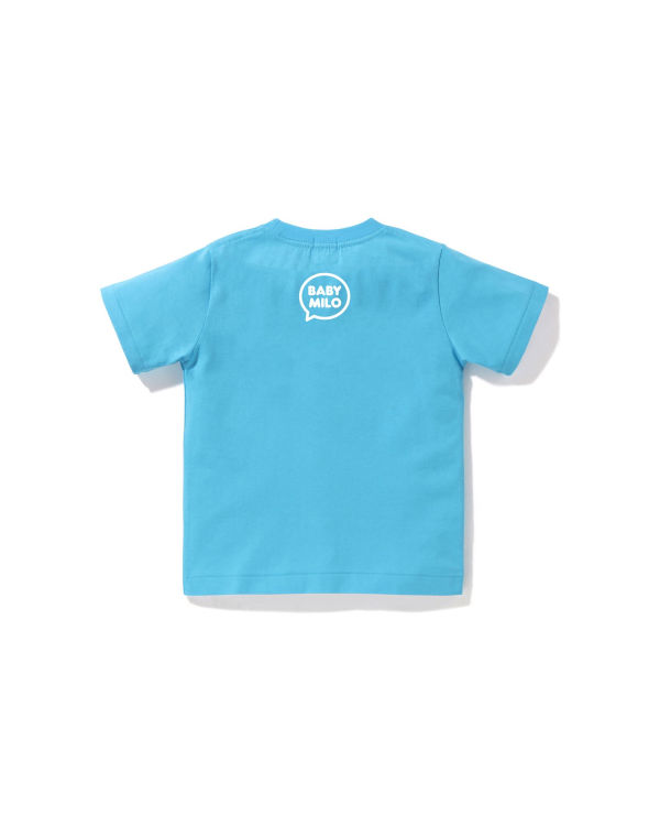 T Shirts Bape Milo Speech Balloon #4 Enfant Bleu | NCWJB0624