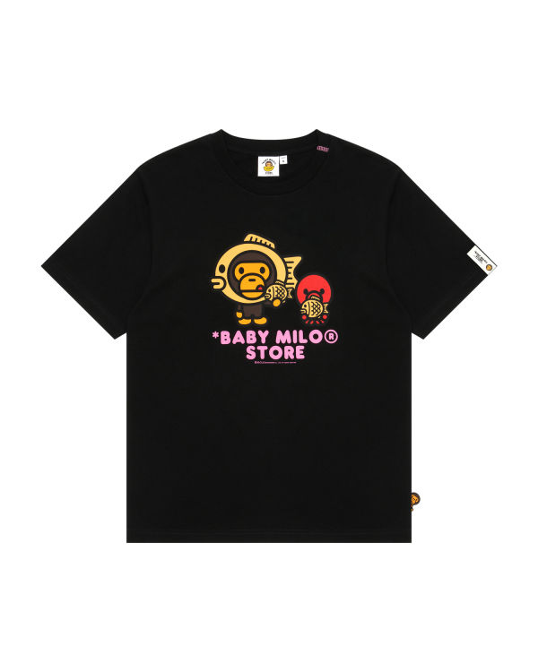 T Shirts Bape Milo graphic Femme Noir | HRGEZ1657