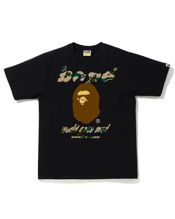 T Shirts Bape STA Camo WGM Ape Head Homme Noir | QZOUA6590